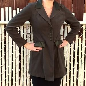Vintage Worthington Olive Green Coat Womans 6P